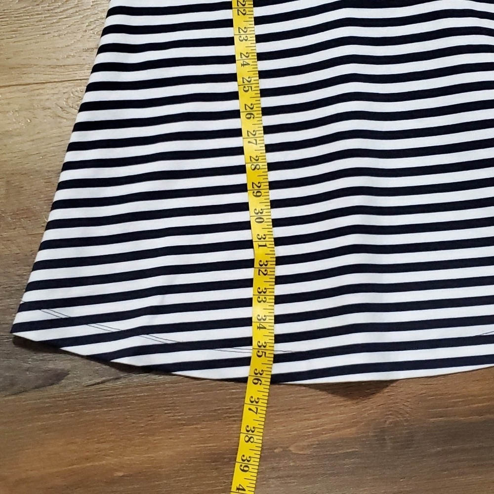 Draper James new with tag striped skater circle dress pink black - Picture 2 of 7